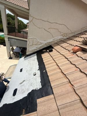Waterproofing installed during a Montecito tile roof repair
