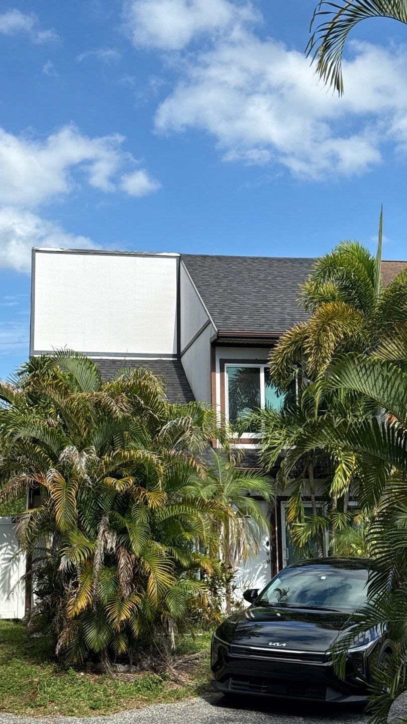 Residential shingle roofing project completed by Roofs Done Right in Palm Beach Gardens, Florida